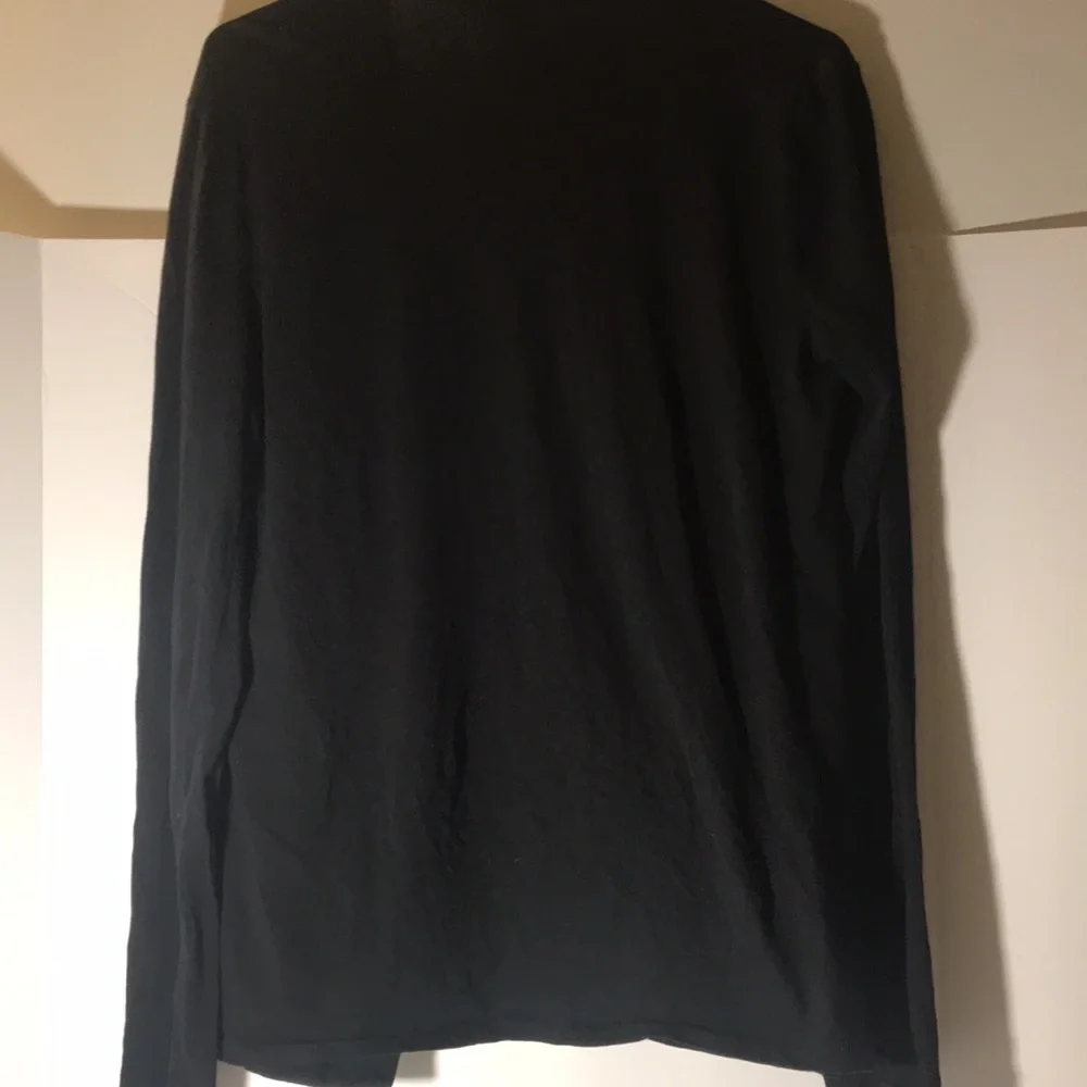 J.Crew draped cardigan black size small opened long sleeve dark academia